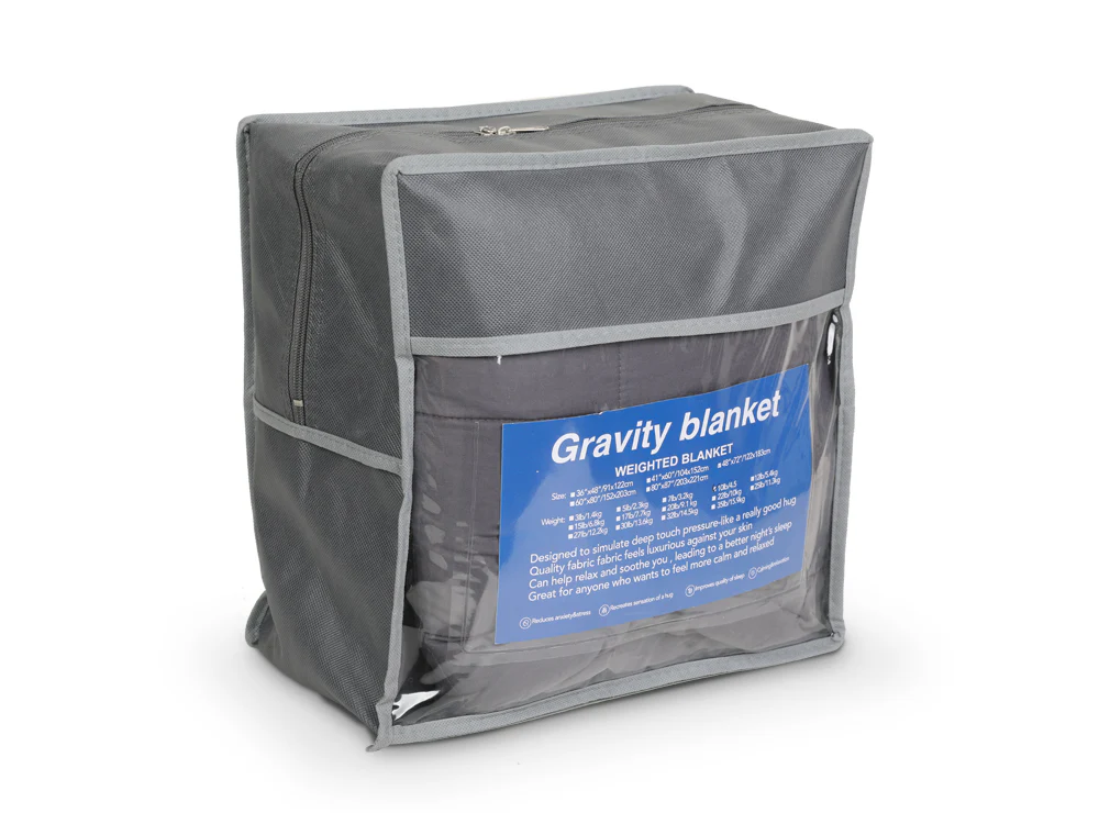 Weighted Blanket 152cm x 203cm 7kg - GREY - Image 5
