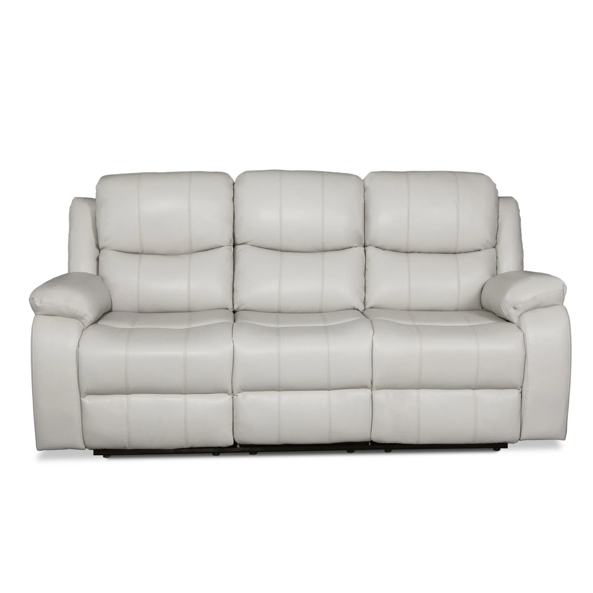 Wilson Manual 3 Seater Recliner Sofa - Beige - Image 10