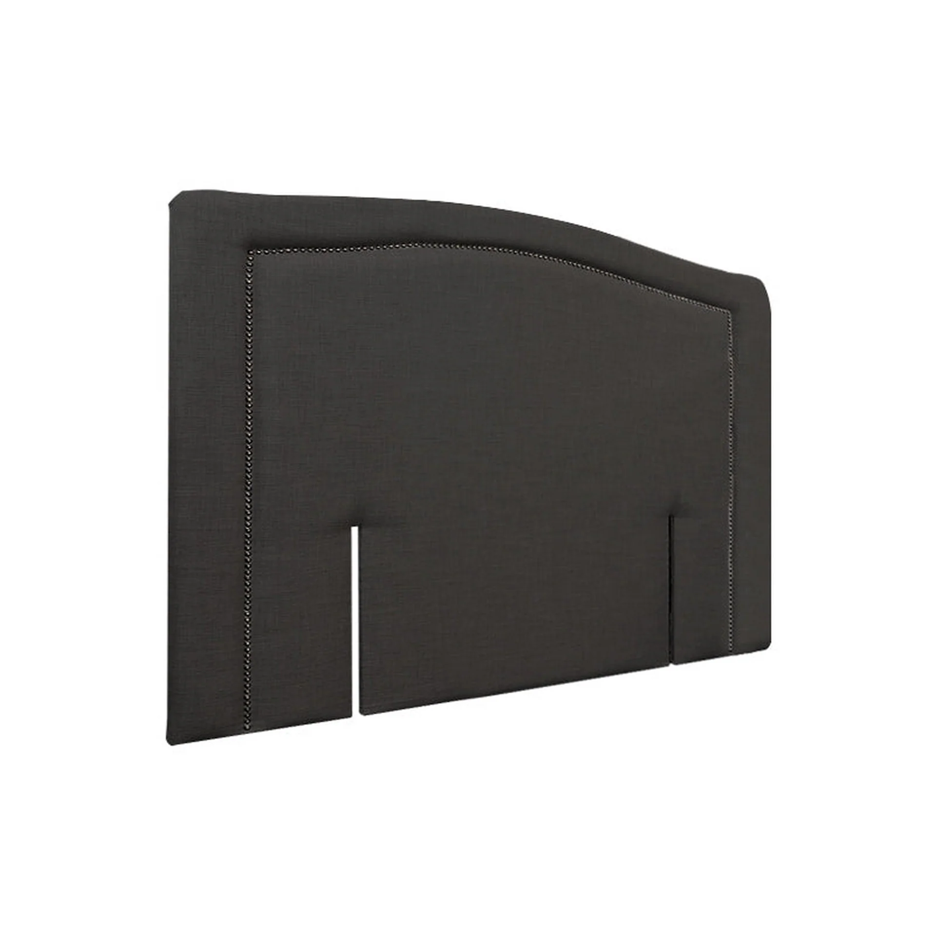 WINSTON Upholstered Headboard Queen - BLACK - Image 5