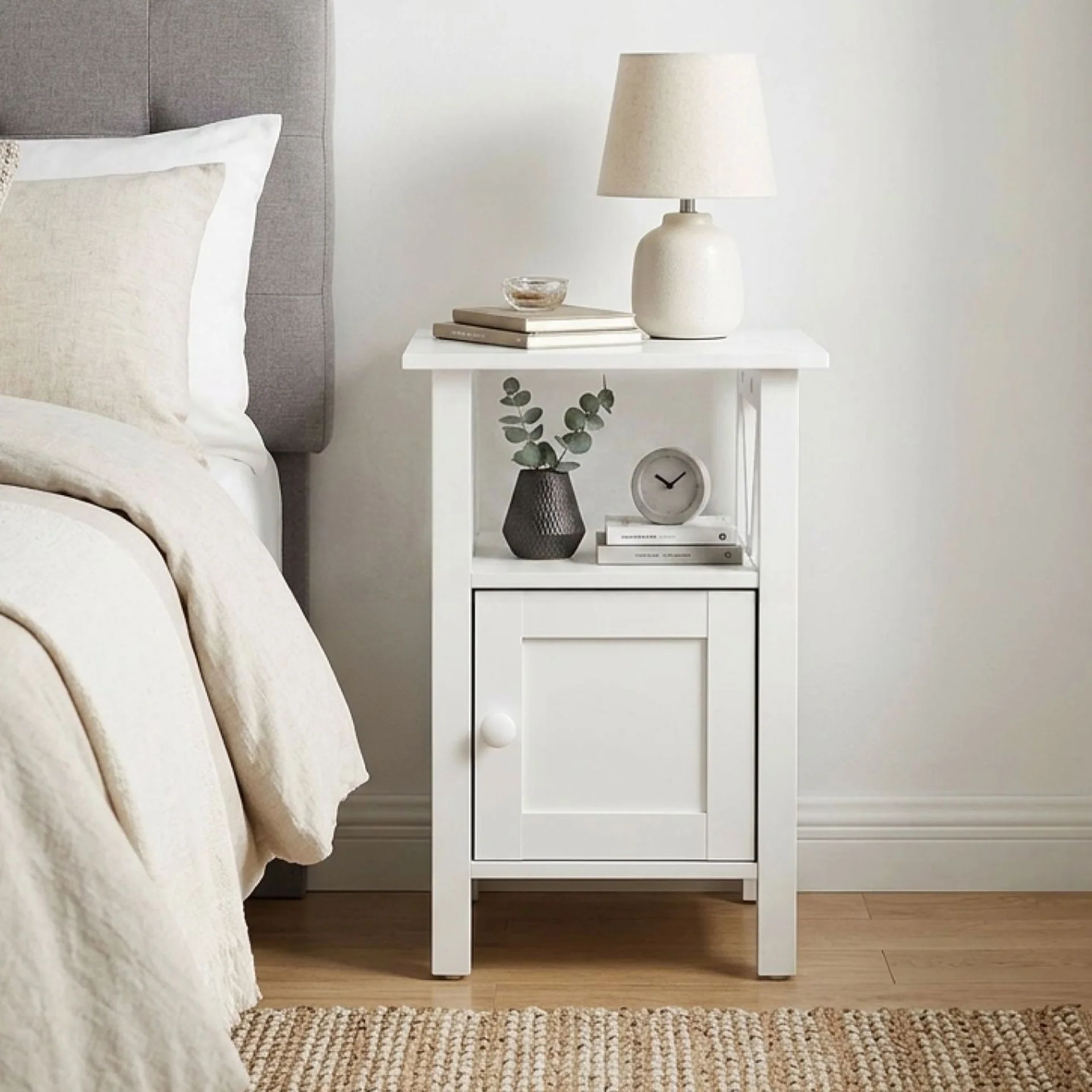 Wister Bedside Table - White - Image 3