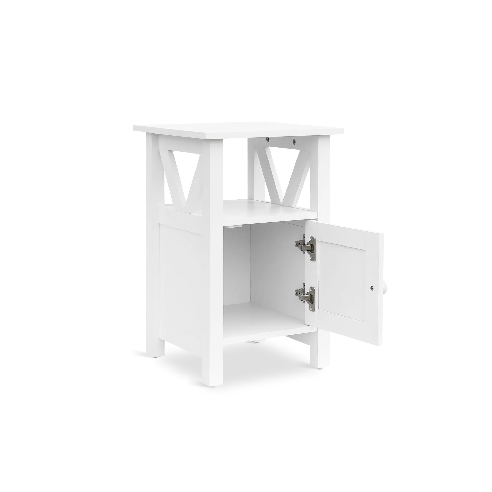 Wister Bedside Table - White - Image 9