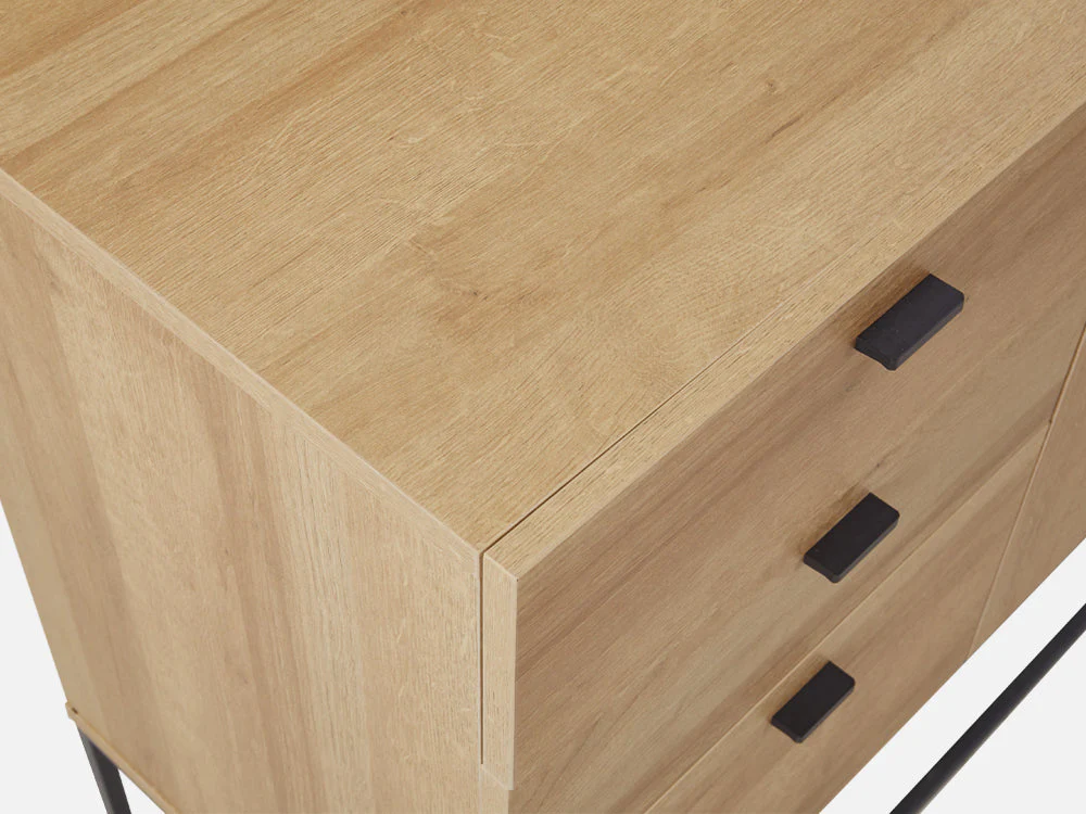 XOAN Sideboard Buffet Table - Oak - Image 8