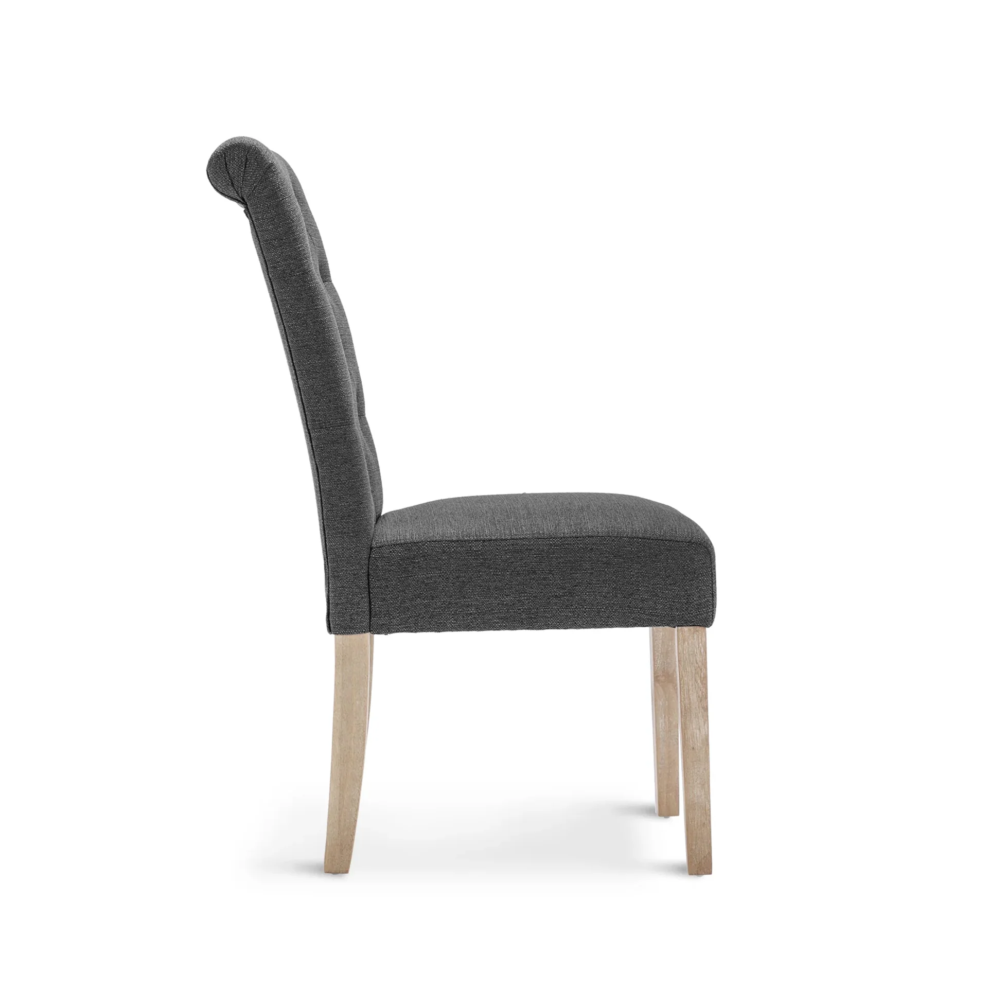 Zoey 4 Piece Upholstered Dining Chair - Dark Grey - Image 9